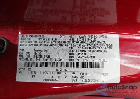 2012 Ford Focus Sel from USA, damaged, VIN 1FAHP3M27CL209630